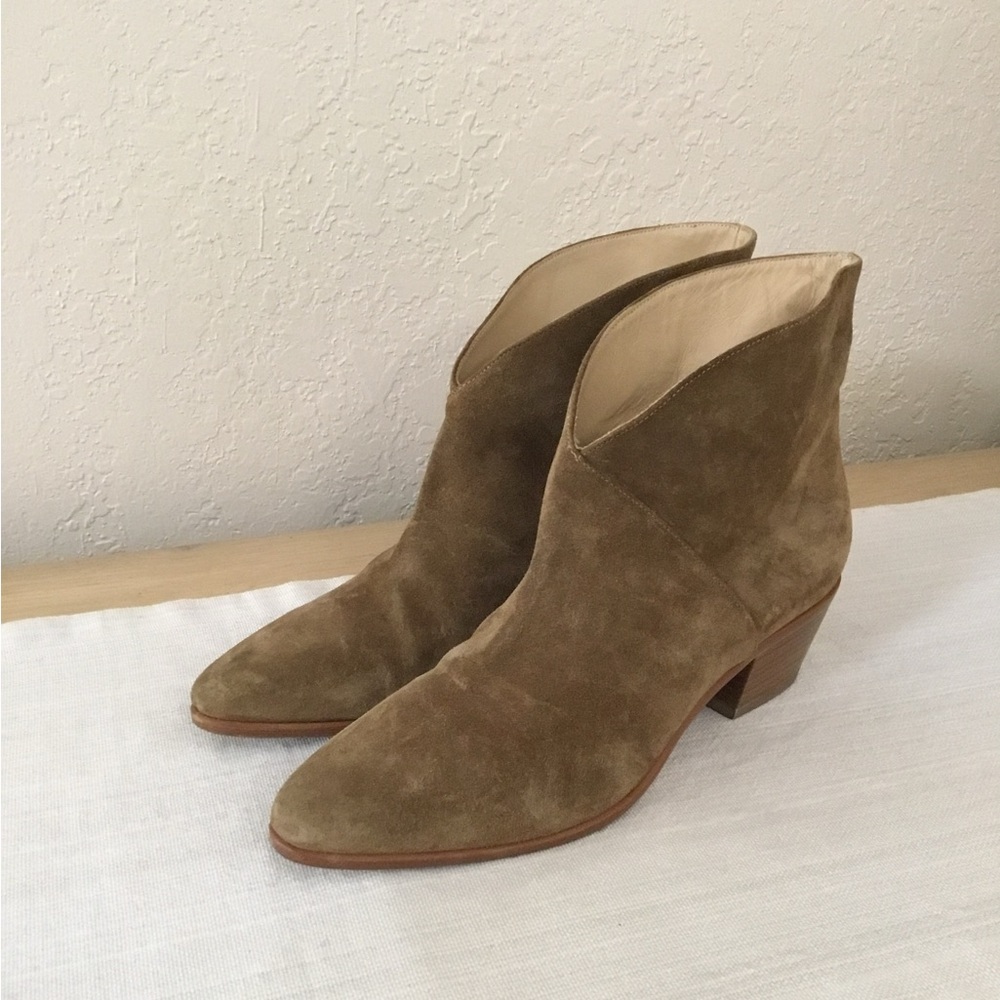 Neil J Rodgers brown suede Westmound boots size 38